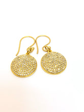 18k medium size "full moon" diamond earrings - abigailheche