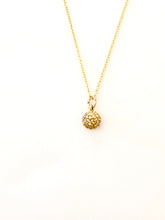 Little 18k diamond disco ball necklace - abigailheche