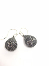 Large diamond pave drop earrings - abigailheche