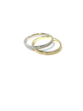 Diamond stacking rings, anniversary band