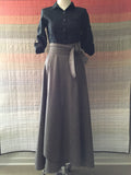 Skirt wrap cashmere/wool suiting
