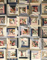 Quilt around the floral block - abigailheche