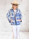 NEW STYLE Quilted Market Jacket  "bubble blues"