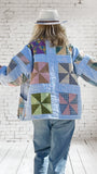 Quilt coat jacket "pinwheel parade"