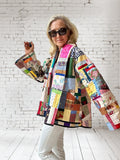 Quilt coat jacket "crazy color"