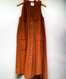 Cargo dress m-lg burnt umber