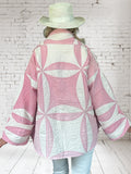 Quilt coat jacket vintage "pretty in pink"