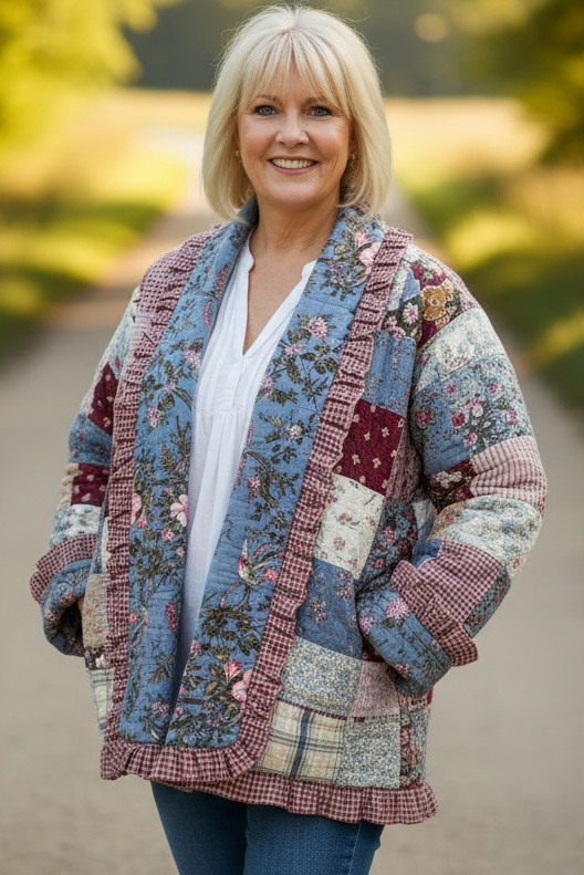 Quilt Jacket  “ prairie patch”