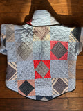 Quilt coat jacket "squared up"ooak