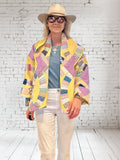 Quilt coat jacket "wedding rings"