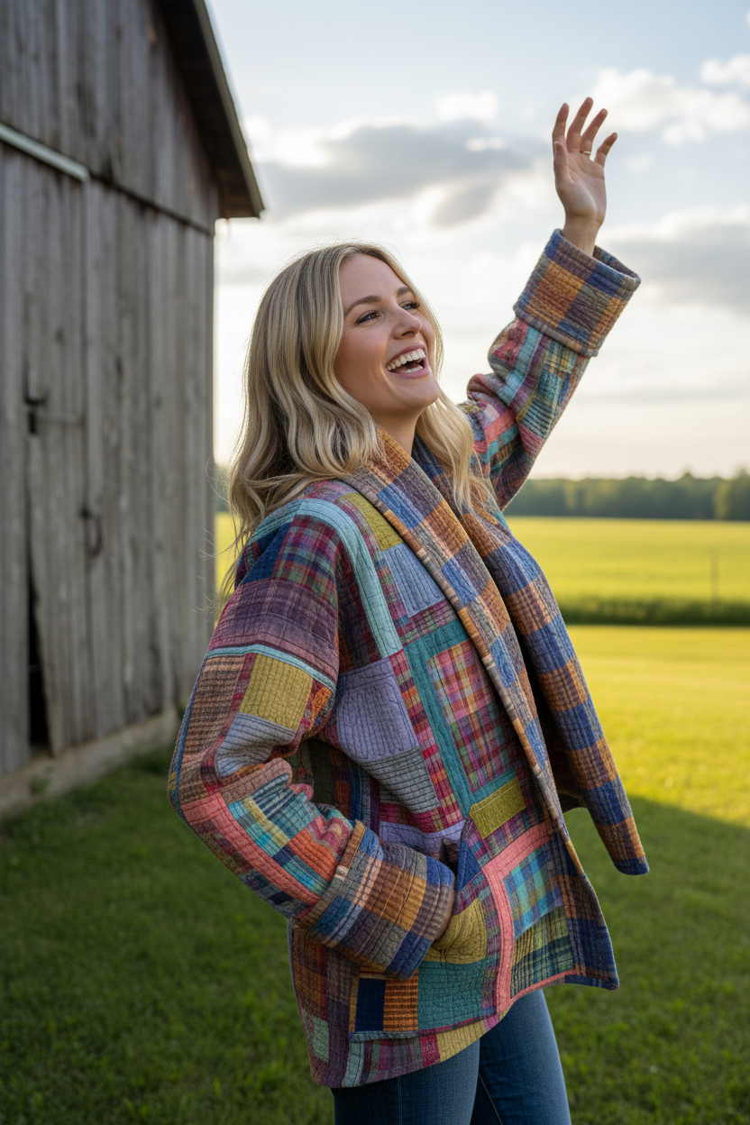 Quilt jacket “coat of many colors”