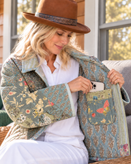 Quilt Market Jacket  "The Teal Deal"