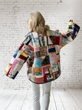 Quilt coat jacket "crazy color"