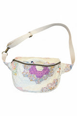 Vintage quilt Crossbody bag-grandma’s garden