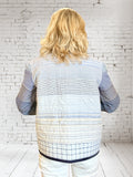 Custom. NEW STYLE Quilt Market Jacket  "ombré blues"