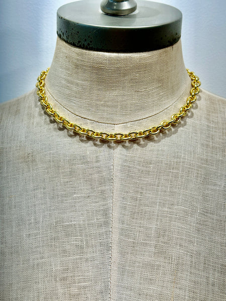 Curb appeal heavy link necklace