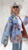 Quilt coat jacket "pinwheel parade"