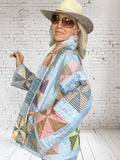 Quilt coat jacket "pinwheel parade"