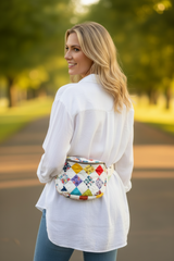 Vintage quilt Crossbody bag-  sunny victory (Copy)
