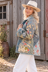 Quilt Market Jacket  "The Teal Deal"