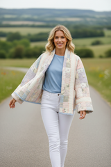 Quilt Jacket  “ lilac & lace" OSFM