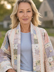 Quilt Jacket  “ lilac & lace" OSFM