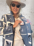 NEW STYLE Quilted Market Jacket  "bubble blues"