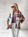 Quilt coat jacket "crazy color"