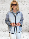 Custom. NEW STYLE Quilt Market Jacket  "ombré blues"