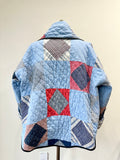 Quilt coat jacket "squared up"ooak