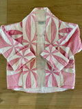 Quilt coat jacket vintage "pretty in pink"