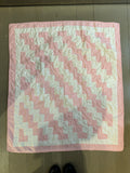 Vintage baby quilt "first steps"