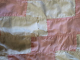 Vintage baby quilt "first steps"