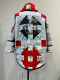 Quilt coat jacket "Holiday " OOAK