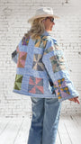 Quilt coat jacket "pinwheel parade"