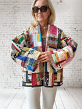 Quilt coat jacket "crazy color"