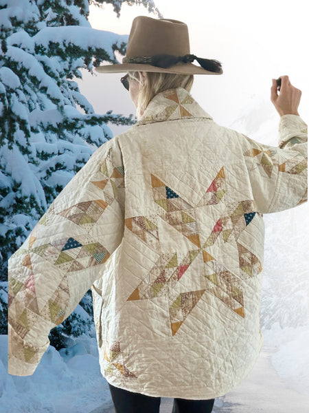 Quilt coat jacket " star of Bethlehem"