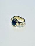 Blue Sapphire diamond ring