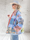 Quilt coat jacket "pinwheel parade"