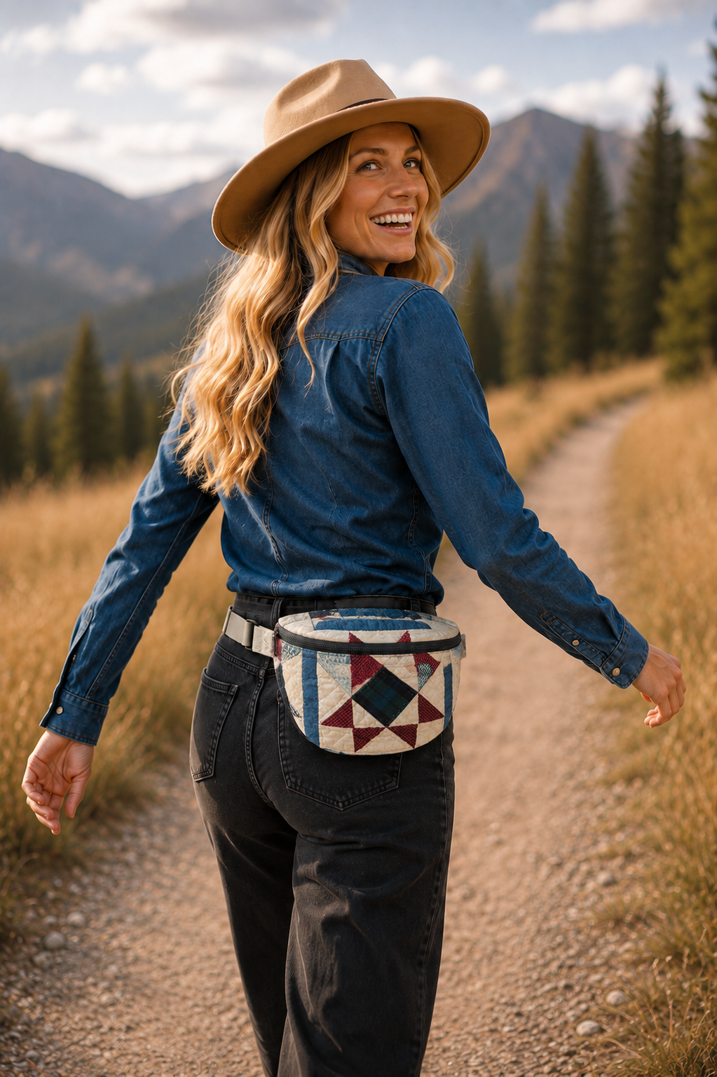 Vintage quilt Crossbody bag-stellar stars two