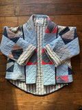 Quilt coat jacket "squared up"ooak