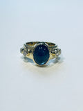 Blue Sapphire diamond ring