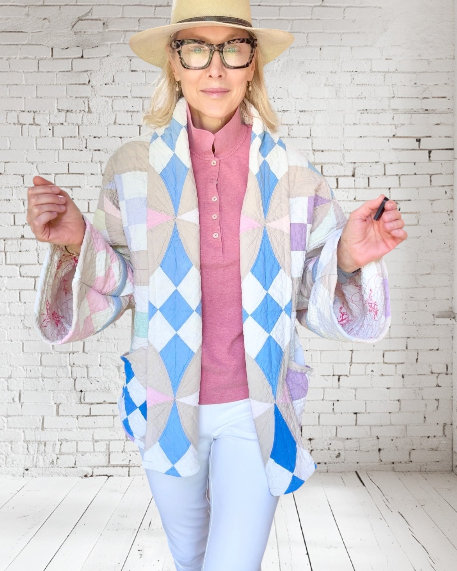 Quilt jacket "spring fling"