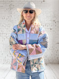 Quilt coat jacket "pinwheel parade"