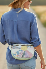 Vintage quilt Crossbody bag-rays of sunshine