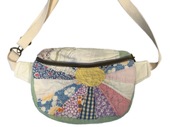 Vintage quilt Crossbody bag-rays of sunshine