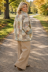 Quilt Jacket  “Sage cottage ” OSFA up to 3X