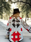 Quilt coat jacket "Holiday " OOAK