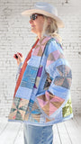 Quilt coat jacket "pinwheel parade"