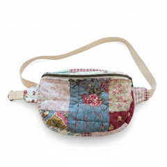 Vintage quilt Crossbody bag- fanny pack - prairie patch